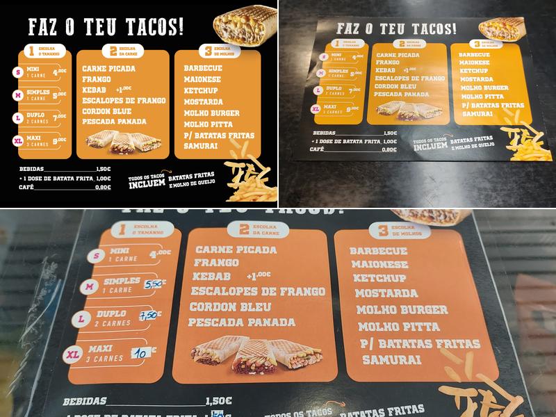 Star Tacos Menu
