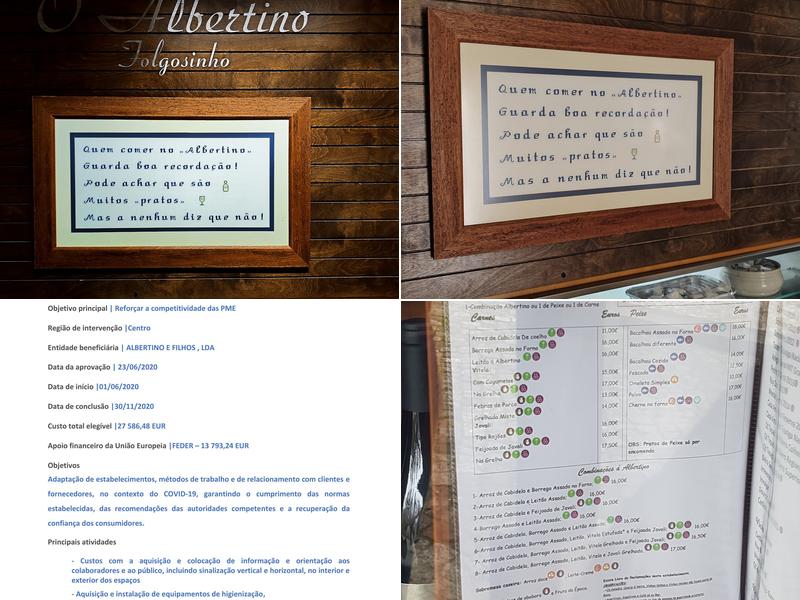 O Albertino Menu