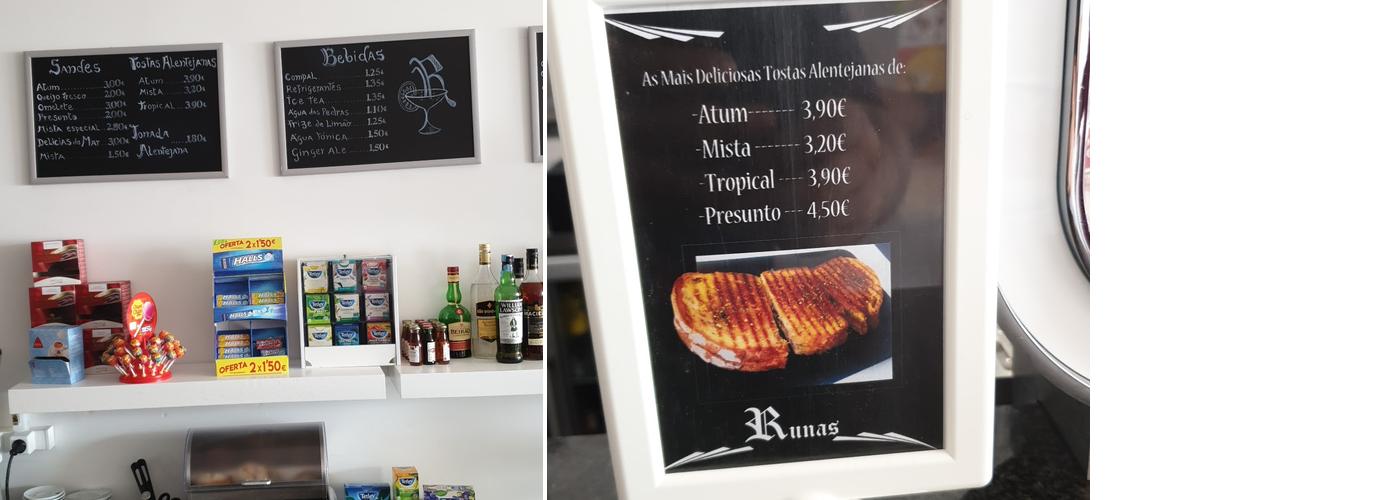 Café Runas Menu