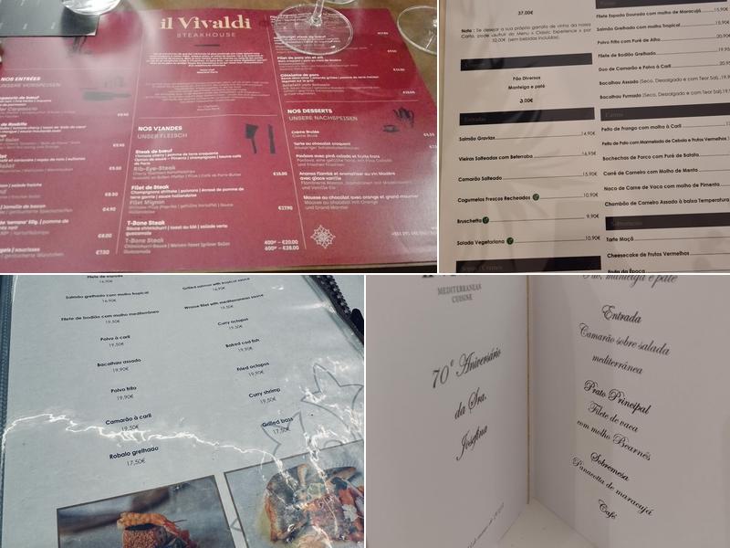 il Vivaldi Menu