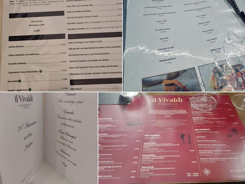 il Vivaldi Menu