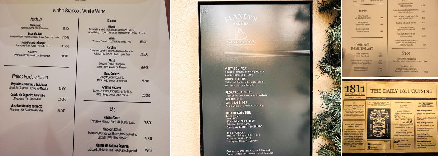 1811 Bistro Wine Bar Menu