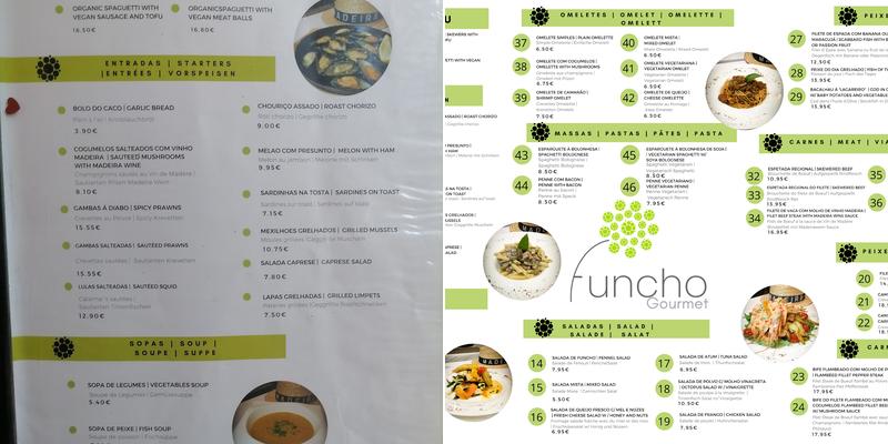 Funcho Gourmet Menu