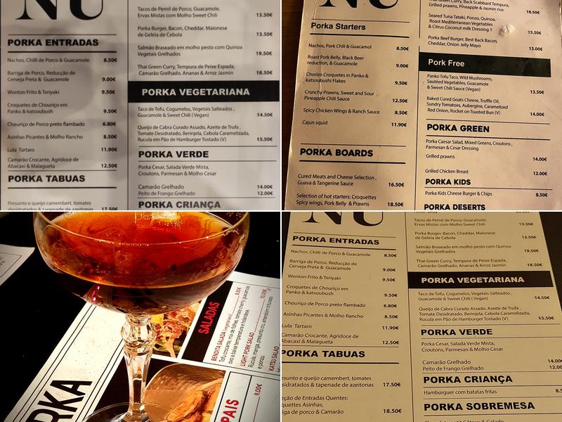 Porka Menu