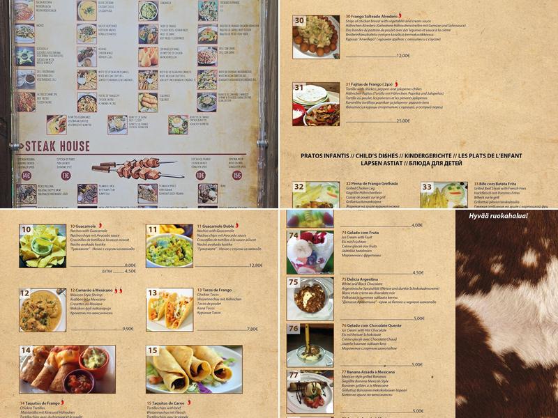 El Mexicano Steak House (El Mexicano) Menu