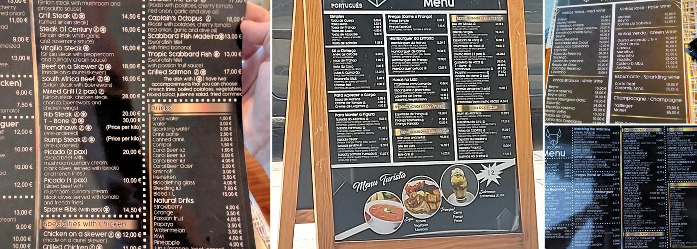 Lido Grill by Cow and Bell Menu