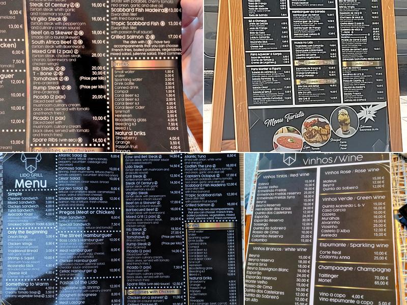 Lido Grill by Cow and Bell Menu