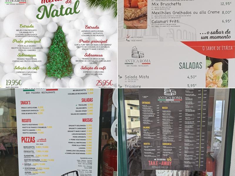 Pizzaria Antica Roma Menu