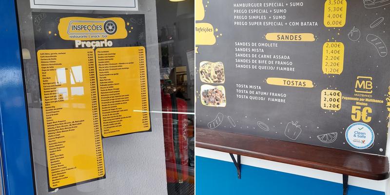 Bar das Inspeções Menu