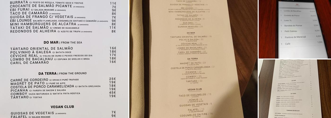 34 Menu