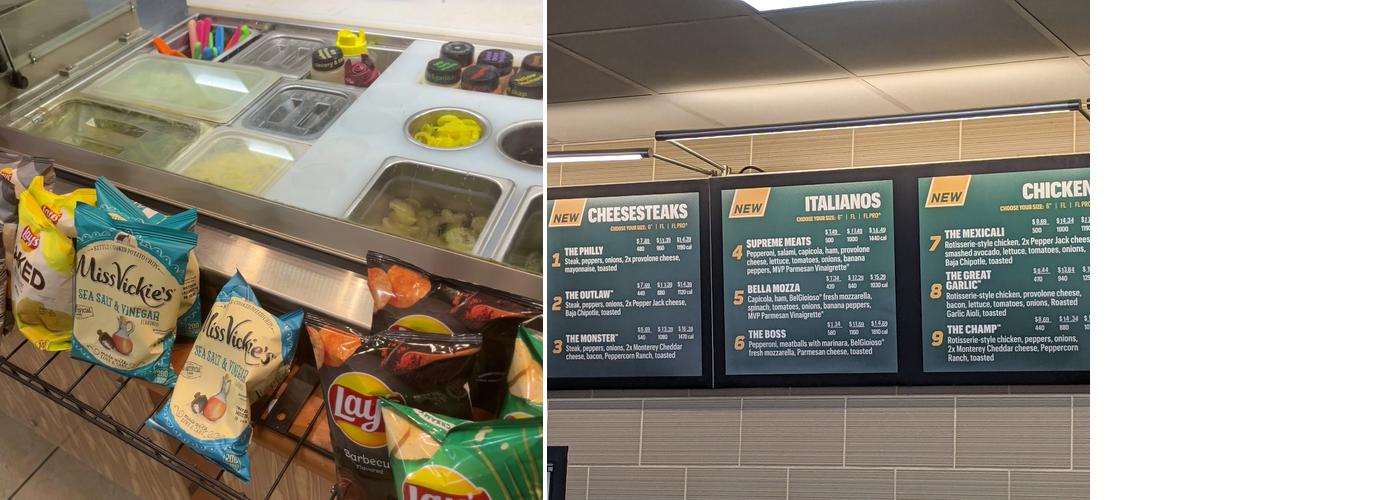 Subway Menu