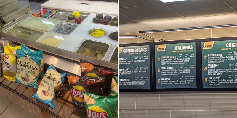 Subway Menu
