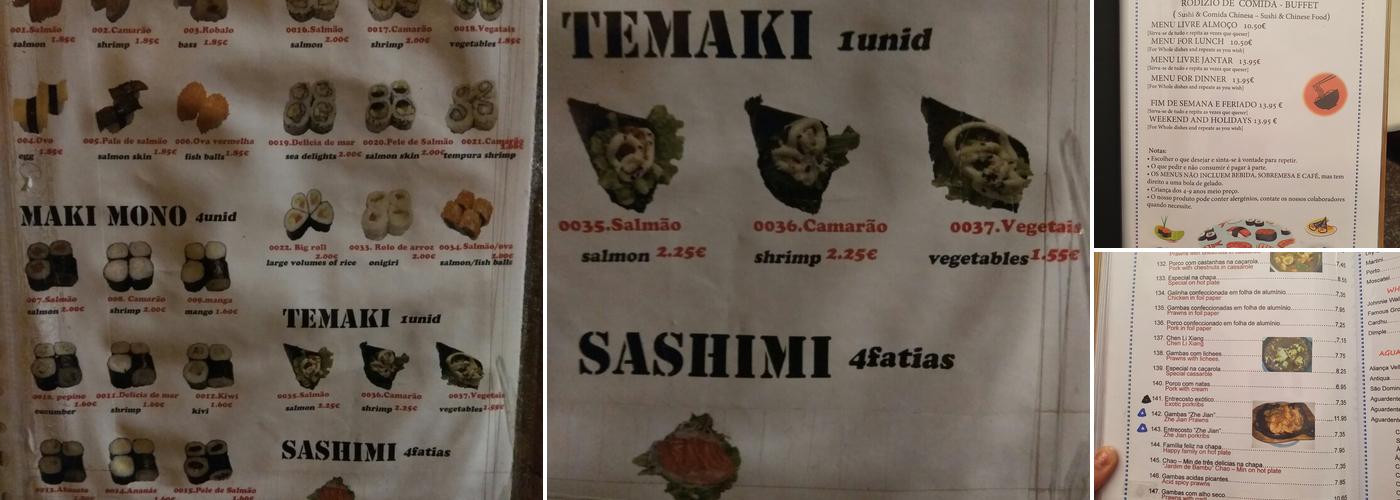 Jardim Bambú Menu