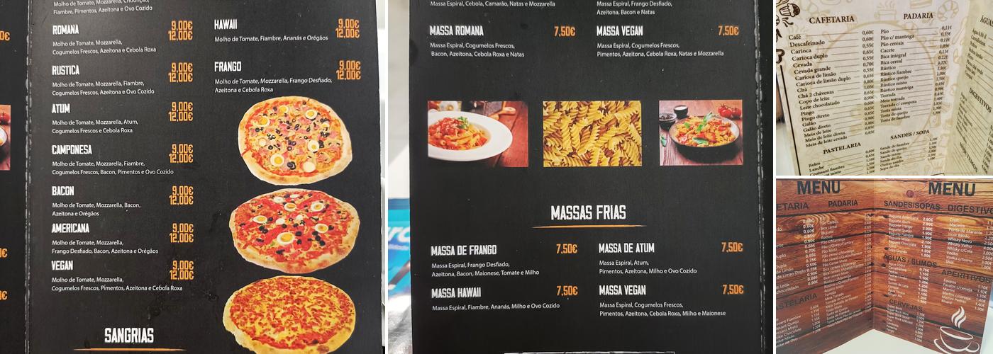 Pastelaria Doce Pisca Menu