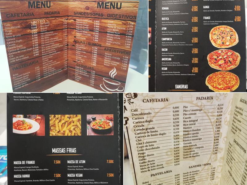 Pastelaria Doce Pisca Menu