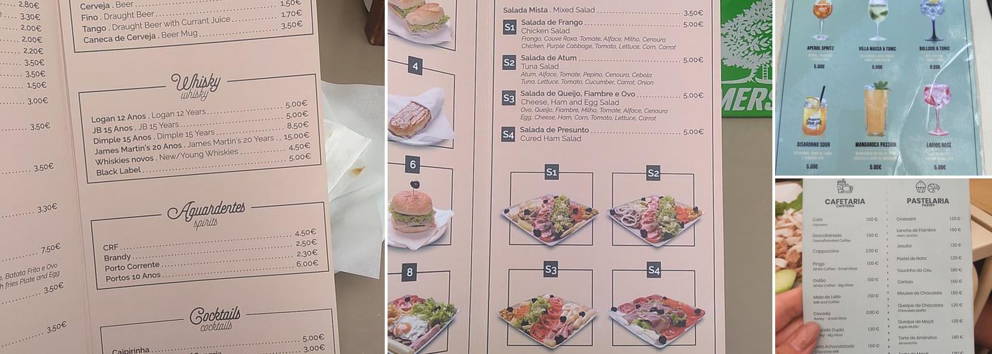 Coconuts Menu