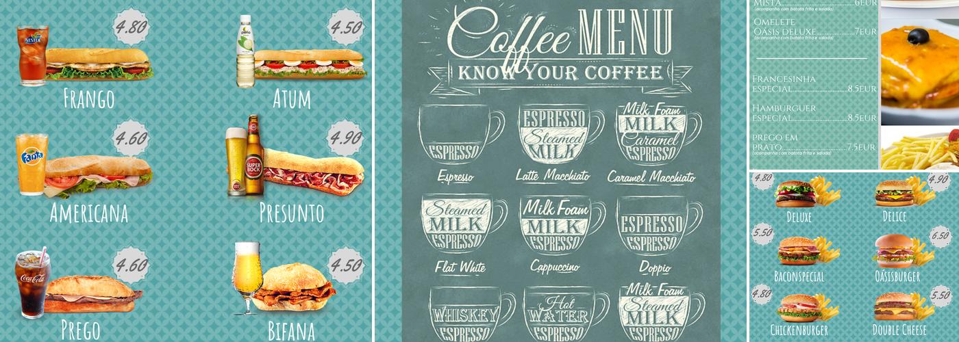 Oasis Food&drinks Menu