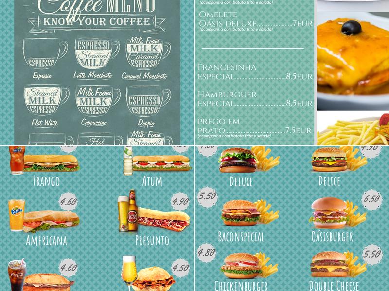 Oasis Food&drinks Menu