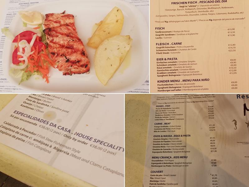 Restaurante Vilarinho Menu