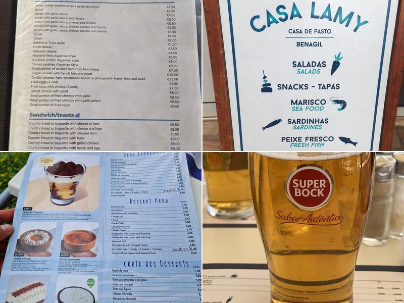 Casa Lamy Menu