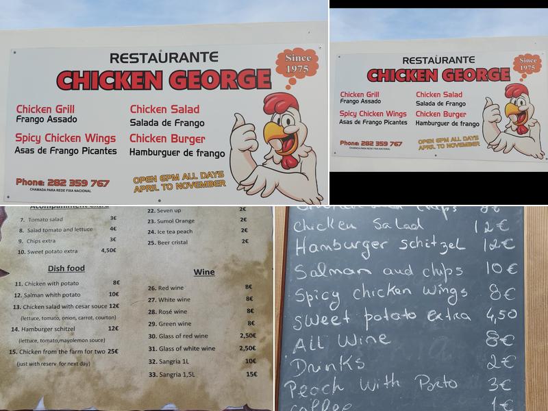 Chicken George Restaurant Menu