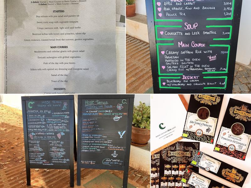 Convent`bio Menu