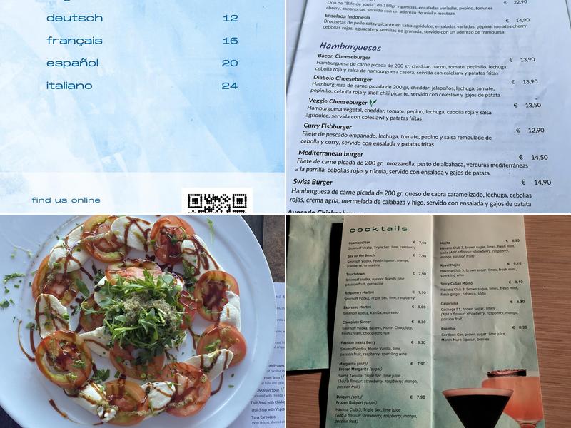 Marè (Maré) Menu