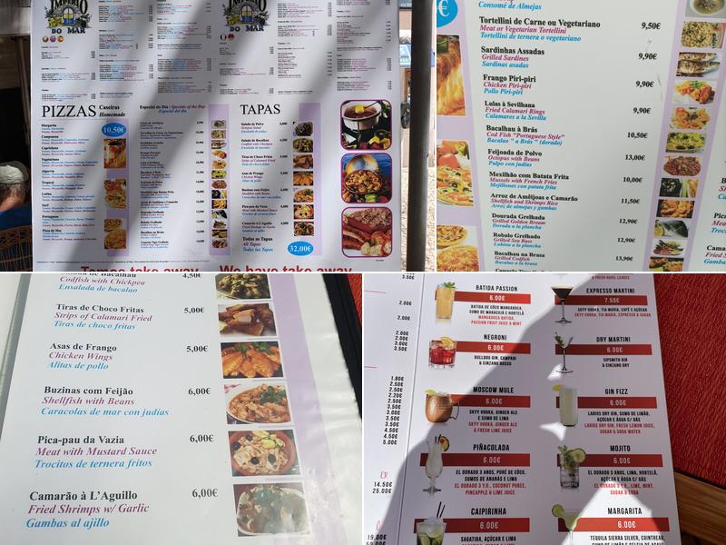 Império do Mar Menu