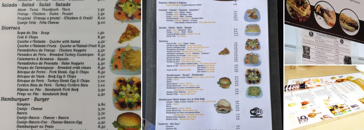 Taquelim Gonçalves Menu