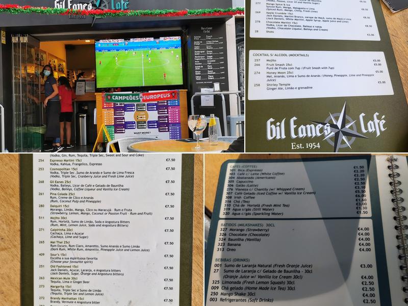 Café Gil Eanes Menu