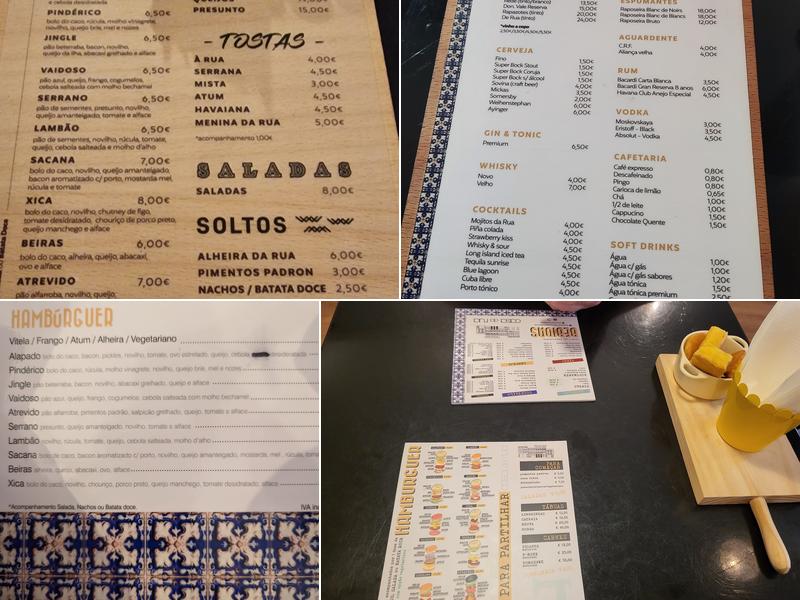 Casa da Rua Menu