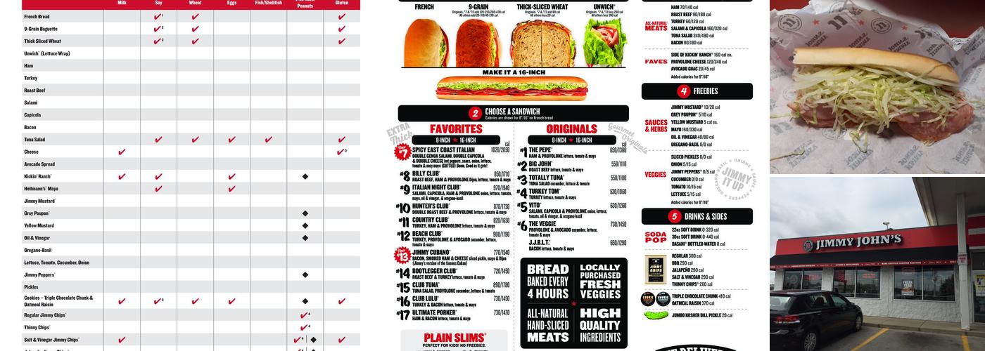 Jimmy John's Menu