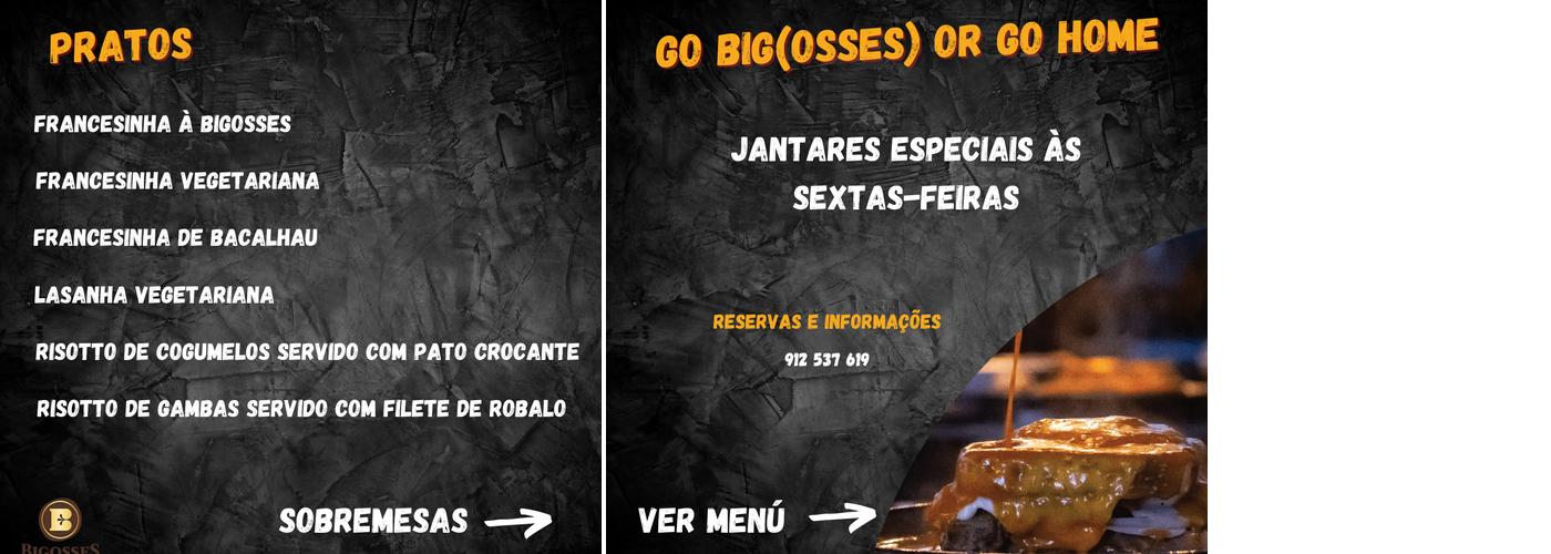 Bigosses Menu