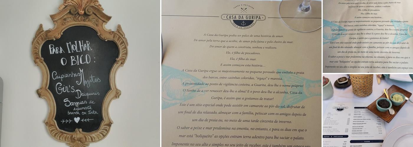 Casa Da Guripa Menu