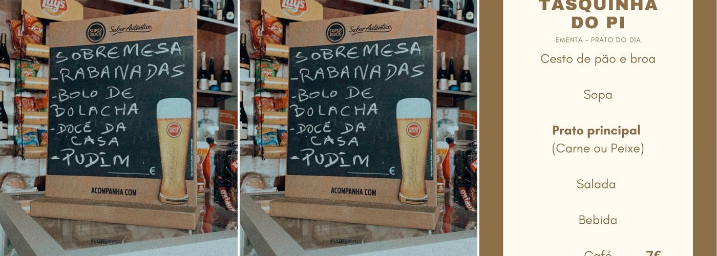 Tasquinha Do PI Menu