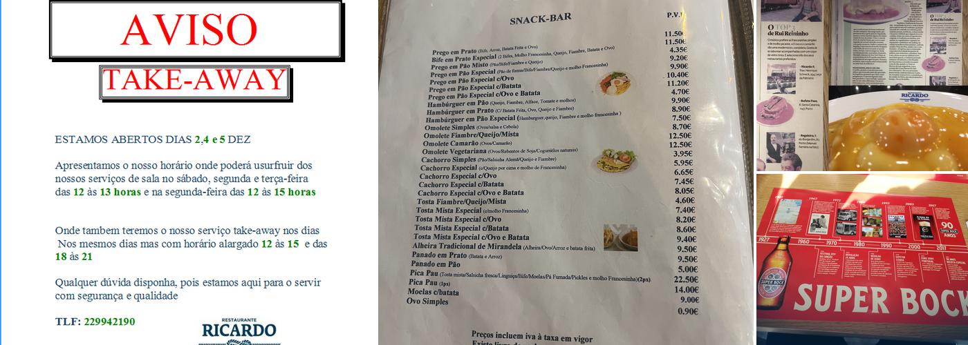 Ricardo Restaurant Menu