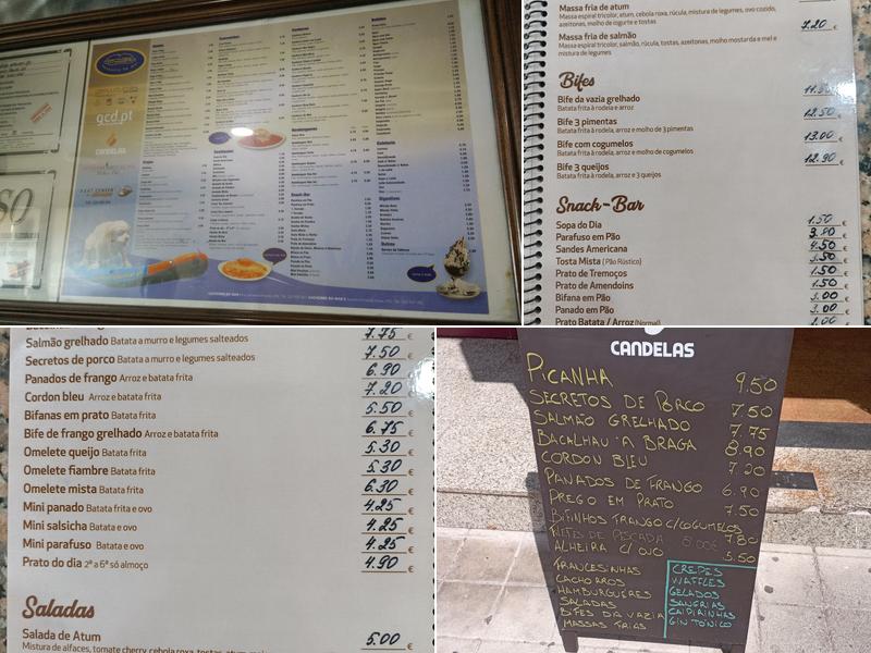 Tentação da praia Menu
