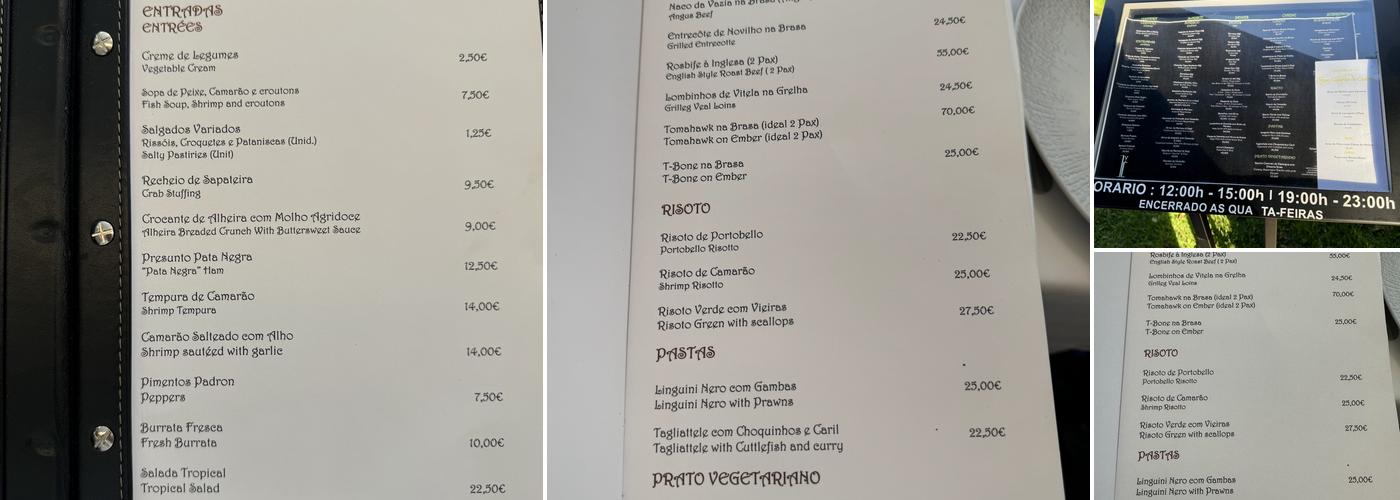 O Novo Casarão do Castelo Menu