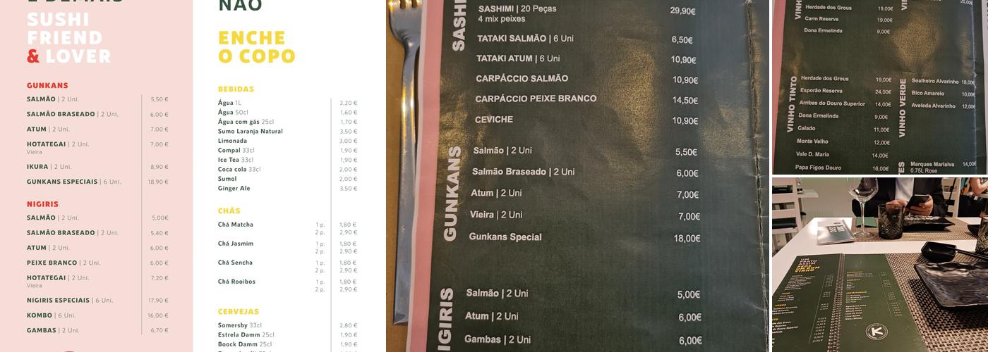 KOBORÚ Menu