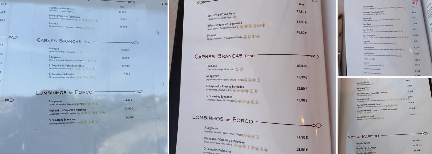 Matilde Noca Menu