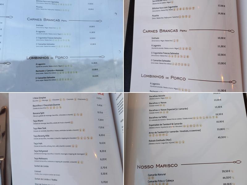 Matilde Noca Menu