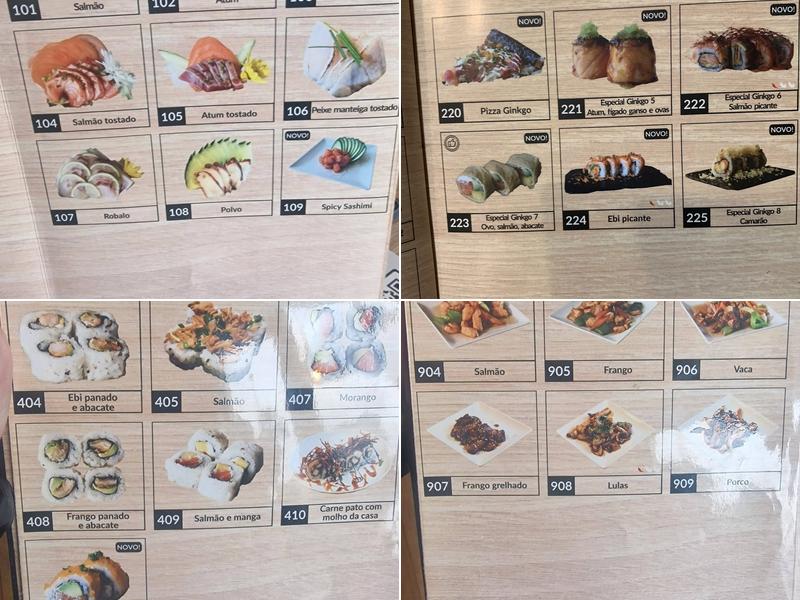 Restaurante Japonês - GINKGO Menu