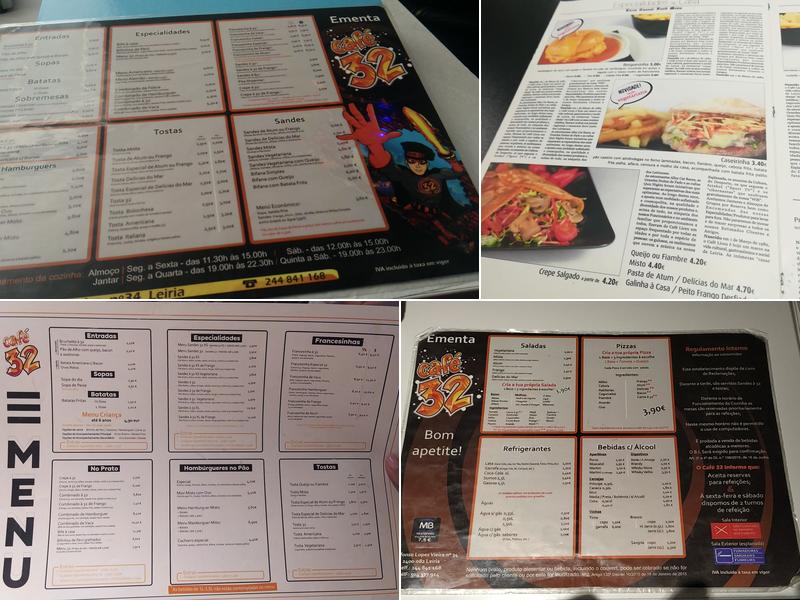 Café 32 Menu