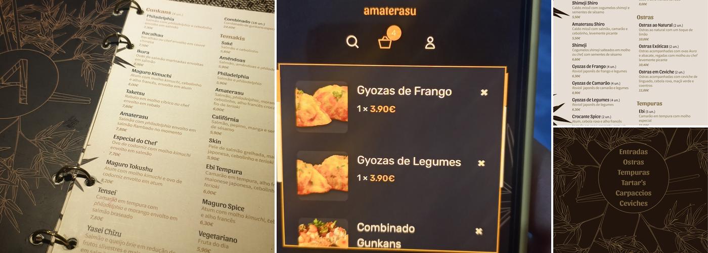 Amaterasu Pateo do Sushi Menu