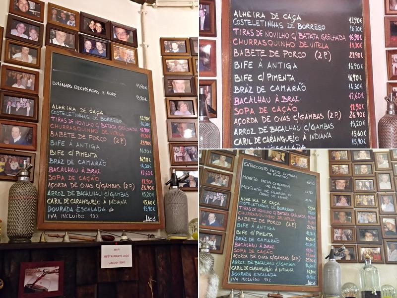 Jacó Menu