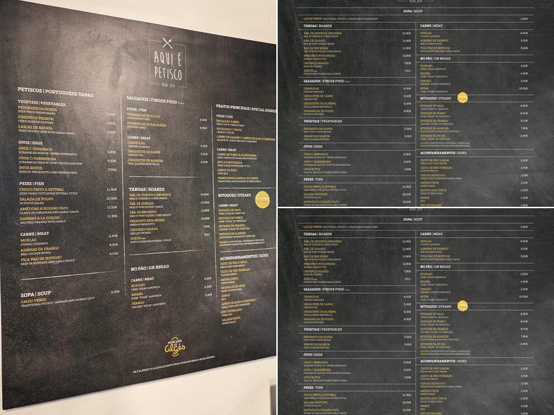 Aqui é Petisco Menu