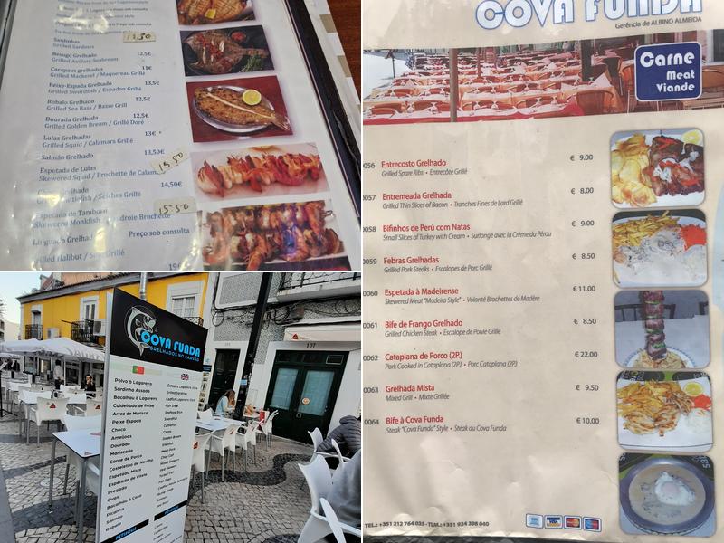 Cova Funda Menu