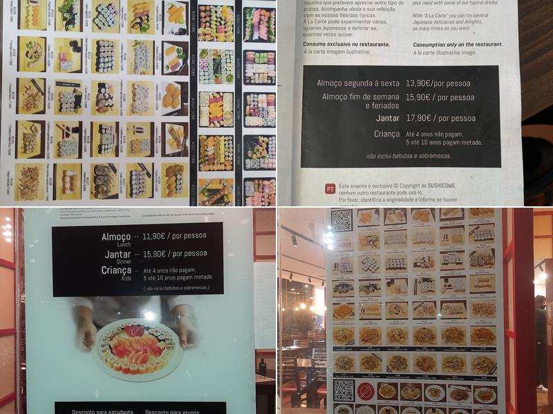 Sushicome Almada Menu