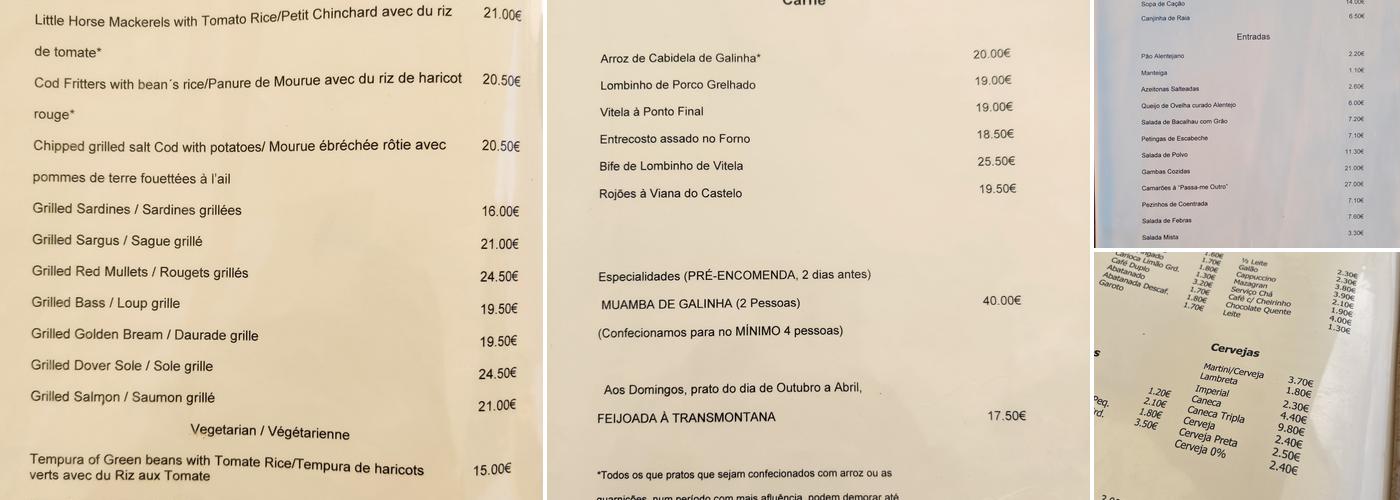 Ponto Final Menu