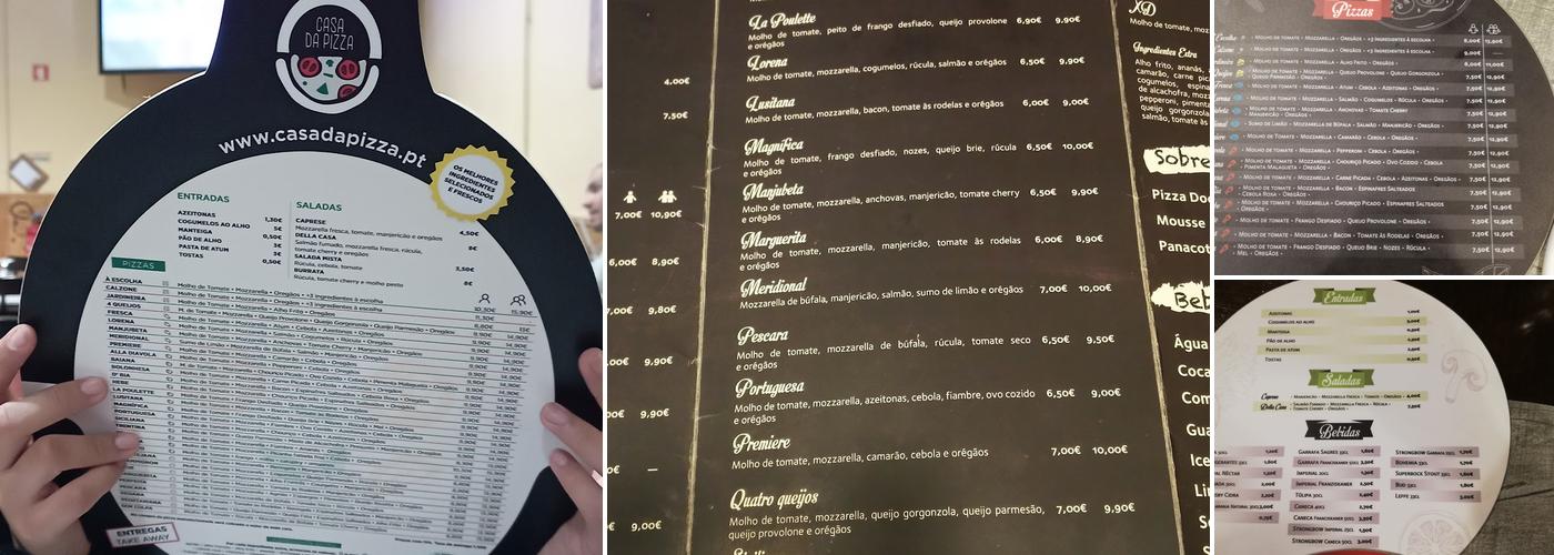 Casa da Pizza Romeira Menu